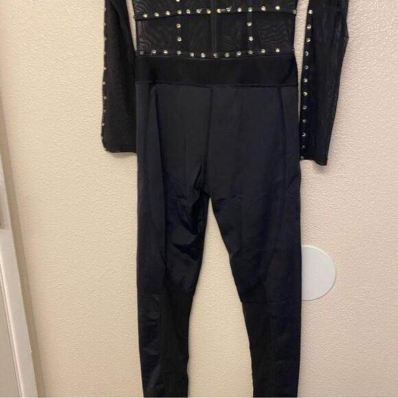 WEISSMAN Elite Dance Costume black caged unitard jumpsuit Intentions MT10574 MA - Picture 5 of 13